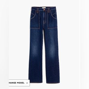 High-Rise Bootcut Jeans in Hezelton Wash: Carpenter Edition